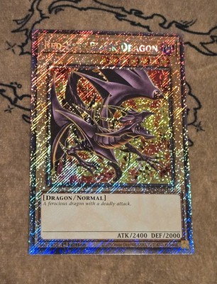 Yugioh Red-Eyes Black Dragon MP24 Art RA04-EN109 1st Edition Plat NM Presale -image