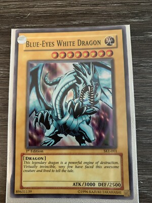 Yugioh! MP Blue-Eyes White Dragon - SKE-001 - Super Rare - Unlimited-image