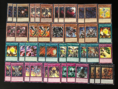 YUGIOH RED-EYES DECK- METAL- SOUL- MELEFIC- SPIRIT- FLARE- INFERNO- RETOR NM-image