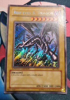 Yugioh Red Eyes Black Dragon Card BPT-005 Ultra Rare Limited -image