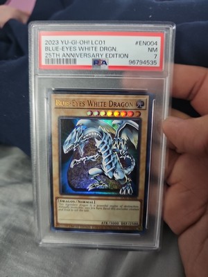 PSA 7 Blue-Eyes White Dragon (25th Anniversary Edition) LC01-EN004 Legendary-image