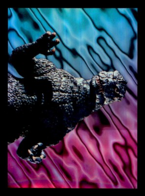 1996 JPP/Amada Godzilla Chromium: Parallel Holochrome Sticker *4-image