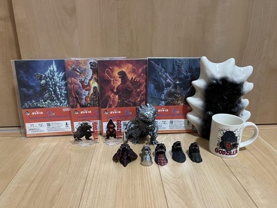 Godzilla Ichibankuji Mug Magnet Set Acrylic Stand Canvas Illustration Stickers Y-image