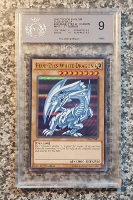 Yugioh PGS 9 PSA DUSA-EN043 Blue-Eyes White Dragon Ultra Rare 1st Edition 2017-image