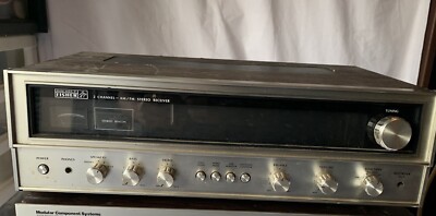 Vintage fisher am fm stereo receiver For Parts Or Repair.-image