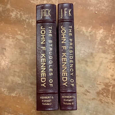 Easton Press 2 Volume Set Jack And JFK By Herbert Parmet Leather Bound -image