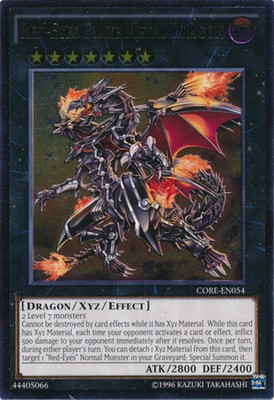 Yugioh! LP Red-Eyes Flare Metal Dragon - CORE-EN054 - Ultimate Rare - Unlimited -image