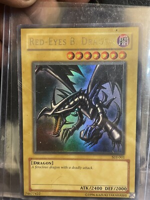 Yu-Gi-Oh! TCG Red-Eyes B. Dragon SDJ-001 Ultra Rare 1st Edition HP-image
