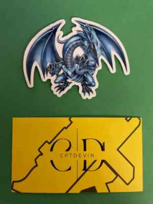 Blue-Eyes White Dragon Waterproof Sticker (GO RUSH) 2.9'' x 2.3'' | Yu-Gi-Oh!-image