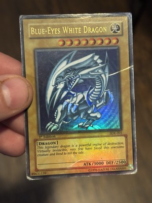 Yugioh Blue-Eyes White Dragon SDK-001 Ultra Rare 1st Ed Asian English HOLO BLEE-image