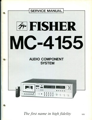 Vintage Fisher Service Manual Audio Component System MC-4155-image