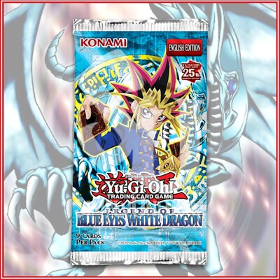 YuGiOh LEGEND OF BLUE EYES WHITE DRAGON BOOSTER (9 Cards) LOB🔥-image