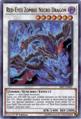 Red-Eyes Zombie Necro Dragon - SR07-EN041 - Ultra Rare - 1st Edition x1 - Near M-image
