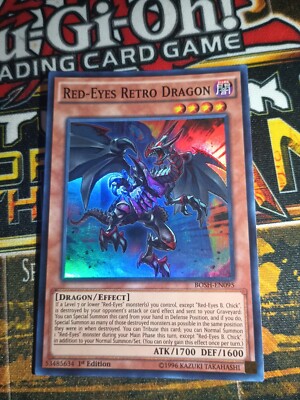 Red-Eyes Retro Dragon BOSH-EN095 Breakers of Shadow 1st Edition-image