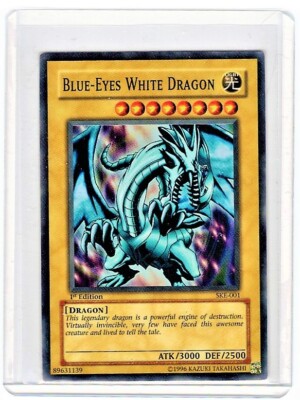 [ULTRA RARE] BLUE-EYES WHITE DRAGON HOLOGRAPHIC FOIL 1st Limited Edition SKE-001-image