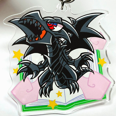 Yugioh Red Eyes Black Dragon Toon World style keychain charm - Official/NEW!-image