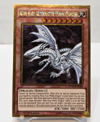 Blue-Eyes Alternative White Dragon MVP1-ENG46 Gold Rare 1st Edition Yugioh 6271-image