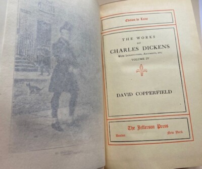 Works of Dickens - complete 15 volume set, antique leather bound-image