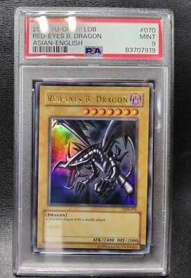 PSA9 LOB-070 Red-Eyes Black Dragon 1st Edition Ultra Rare Yugioh (Asia)-image
