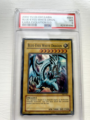 2004 Yu-Gi-Oh! Blue-Eyes White Drgn. Kaiba SKE-001 PSA 3-image