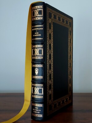 Franklin Library Aristophanes Five Comedies FINE Leather Ancient Greek Plays-image