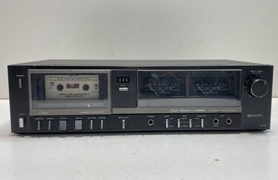Fisher Black Studio Standard CR 124 Stereo Cassette Deck Vintage Home Audio-image