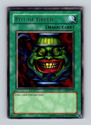 Yugioh The Legend of Blue Eyes White Dragon #LOB-119 Pot of Greed-image