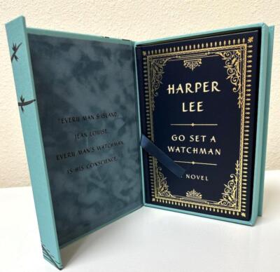 Go Set a Watchman Harper Lee SIGNED Collector's Edition Leather Gilt Edges #202-image
