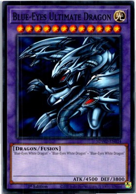 Blue-Eyes Ultimate Dragon #SDWD-EN034 Yugioh Near Mint or Better-image