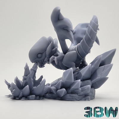 Chibi Blue-Eyes White Dragon | 3.5-Inch Unpainted Resin Model Kit | DIY Yu-Gi-Oh-image