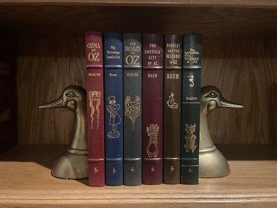 Wizard Of Oz - Easton Press - 6 Volume Set - Carved Relief Covers - Out Of Print-image