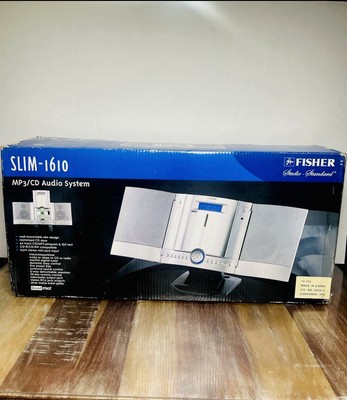 RARE NEW! VTG FISHER SLIM AUDIO SYSTEM CD Remote FM Radio MULTIMEDIA SLIM 1610-image