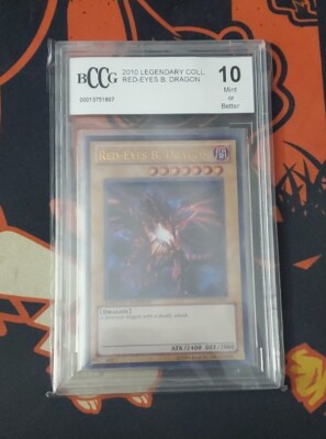 YuGiOh! BCCG 10 MINT Red-Eyes B. Dragon LC01-EN006 Legendary Coll Ultra Rare-image