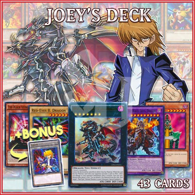 JOEY'S RED-EYES DECK 43 | Black Flare Dragon Jinzo Metal Scapegoat YuGiOh +BONUS-image