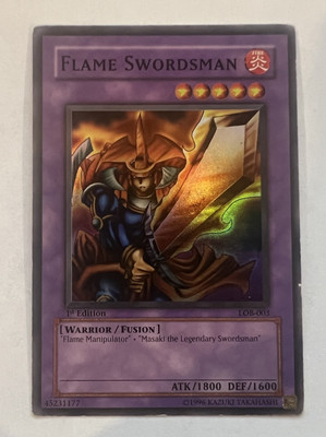 Flame Swordsman🔥 LOB-003 The Legend of Blue Eyes White Dragon 1ST EDITION-image
