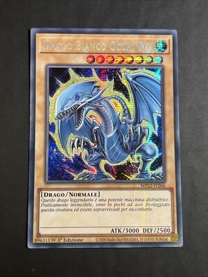 Yu-Gi-Oh Blue-Eyes White Dragon Mp22-It266 1Ed Rare Secret Prismatic Near Mint-image