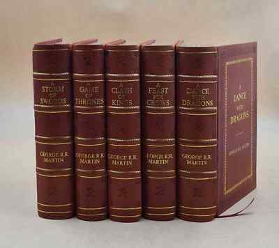 George R. R. Martin'S A Game Of Thrones 5-Book Boxed Set [Premium Leather Bound]-image