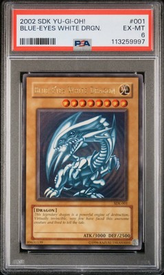 2002 YU-GI-OH! SDK-001 Blue-Eyes White Dragon PSA 6 EX-Mint - PSA 6-image