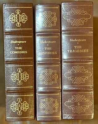 SHAKESPEARE - THE TRAGEDIES/HISTORIES/COMEDIES SET - EASTON PRESS LEATHER SEALED-image