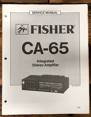 Fisher CA-65 Amplifier  Service Manual *Original*-image