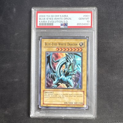 2004 Yugioh Blue Eyes White Dragon Kaiba Evolution SD SKE-001 PSA 10 POP 42-image