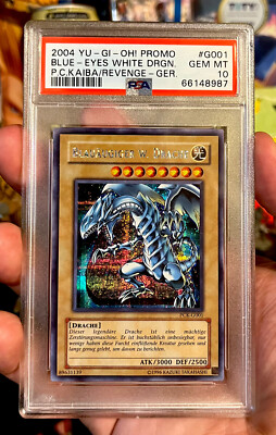 YU-GI-OH! PSA 10 BLUE EYES WHITE DRAGON |GERMAN PCK-G001  Promo Kaiba Revenge 🎁-image