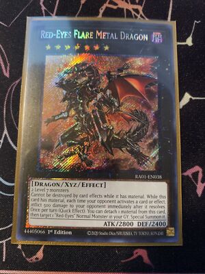 Red-Eyes Flare Metal Dragon (Platinum Secret Rare) RA01-EN038 25th...-image