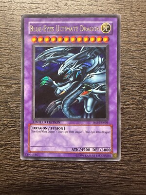 Yugioh Blue-Eyes Ultimate Dragon JMP-EN005 Ultra Rare Limited Edition - MP-image