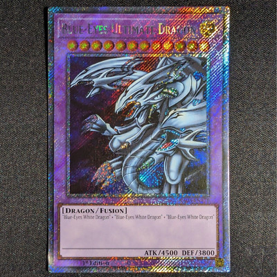 Yugioh Blue-Eyes Ultimate Dragon RA03-EN178 1st Edition Platinum Secret Rare NM-image