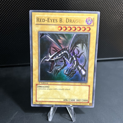 Yu-Gi-Oh! Red-Eyes B. Dragon SDJ-001 1st Edition Ultra Rare Starter Deck Joey LP-image