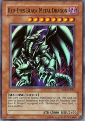 Yugioh-Red-Eyes Black Metal Dragon-Super Rare-UNL-PP01 EN015 (LP)-image