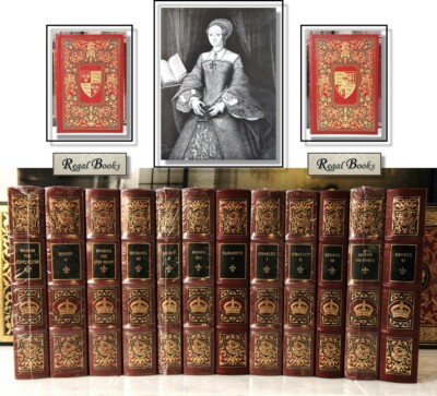 KINGS & QUEENS OF ENGLAND COMPLETE 12 VOL SET - Easton Press -  MOST SEALED!-image