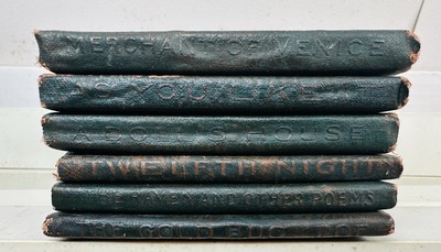 LITTLE LEATHER LIBRARY SIX BOOKS SHAKESPEARE POE IBSEN-image