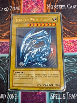 Yu-Gi-Oh! TCG Blue-Eyes White Dragon SDK-001 Ultra Rare Unlimited HP/DMG-image